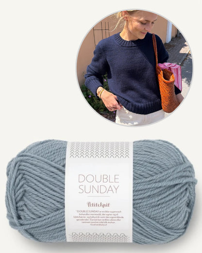 Vega Sweater | klassieke trui van Double Sunday van Sandnes Garn