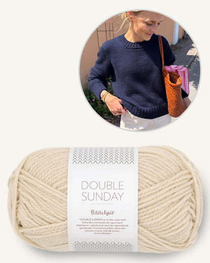 Vega Sweater | klassieke trui van Double Sunday van Sandnes Garn