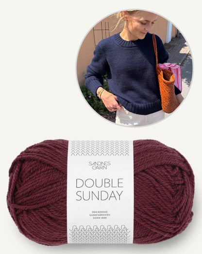 Vega Sweater | klassieke trui van Double Sunday van Sandnes Garn
