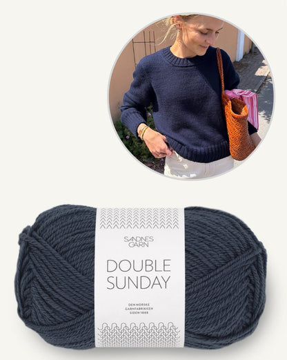 Vega Sweater | klassieke trui van Double Sunday van Sandnes Garn