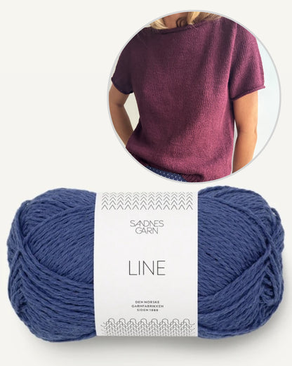 LeKnit Vega Tee mit Line von Sandnes Garn 11