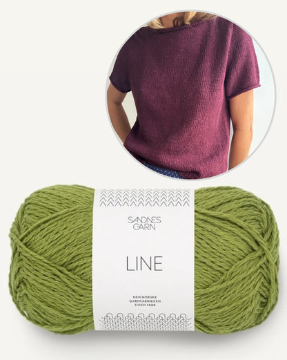 LeKnit Vega Tee mit Line von Sandnes Garn 13