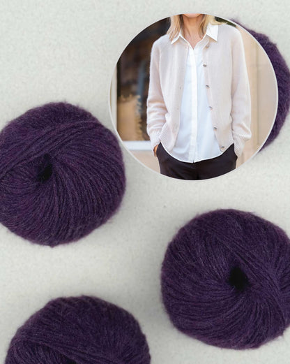 Gilet Velvet Line | Cardigan délicat en cachemire bio 6/28 de Pascuali
