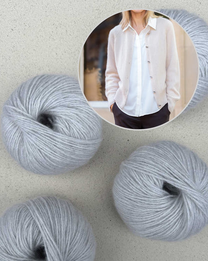 Gilet Velvet Line | Cardigan délicat en cachemire bio 6/28 de Pascuali