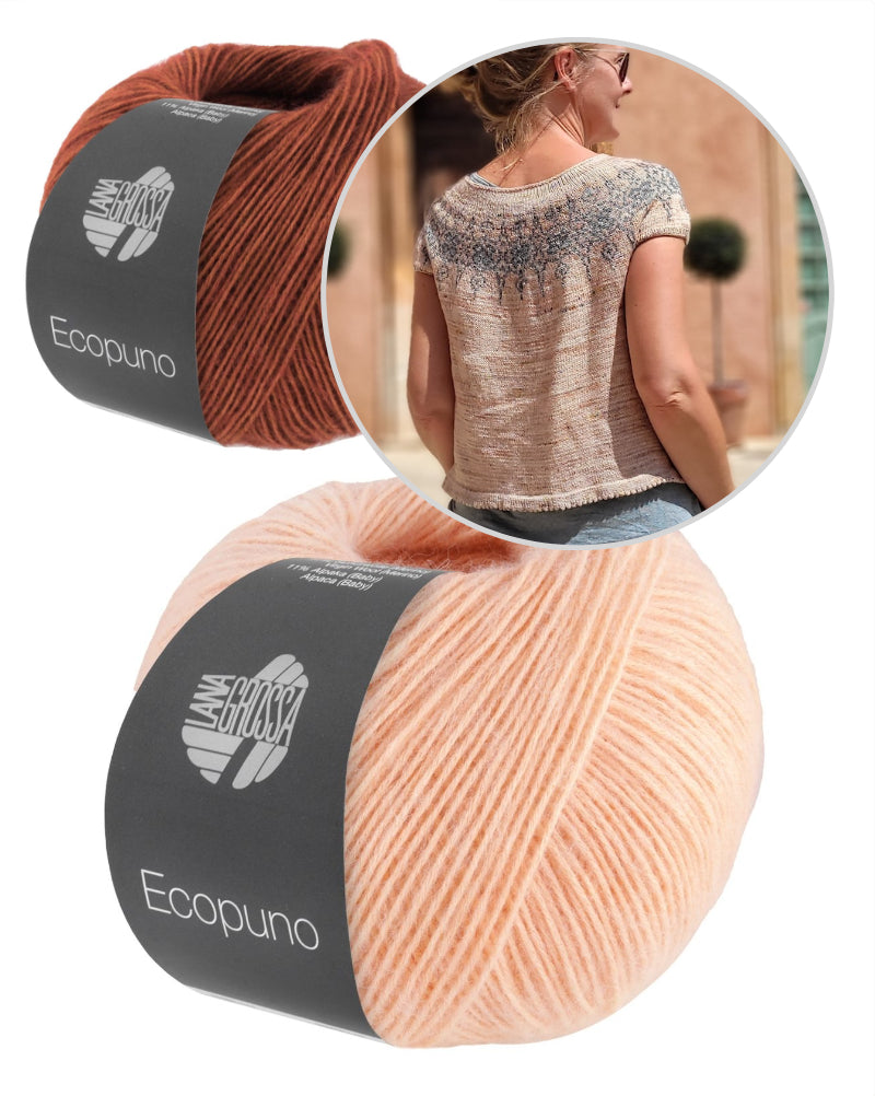 Elenor Mortensen Vicia Tee mit Ecopuno von Lana Grossa 8