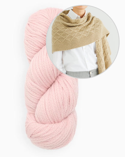 Void Shawl | zacht diamantpatroon van Far van Woolfolk