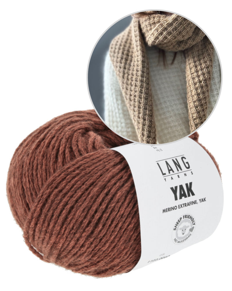 Other Loops Waffle Loop Scarf mit Yak von Lang Yarns 18