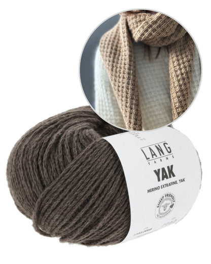 Other Loops Waffle Loop Scarf mit Yak von Lang Yarns 15