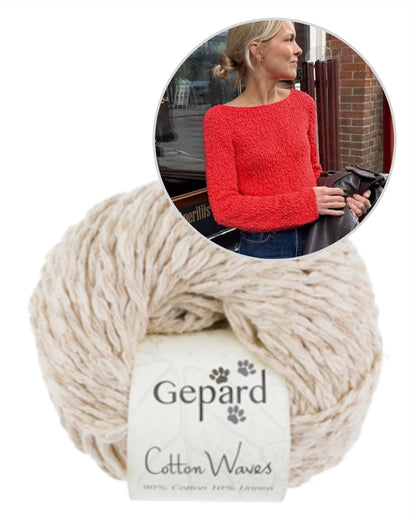 Wave Shirt | lässiges Shirt mit toller Textur aus Cottonwaves von Gepard Garn
