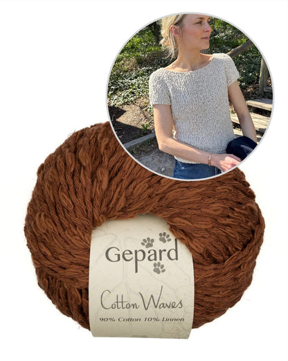 Wave Tee | wunderschön und super einfach aus Cottonwaves von Gepard Garn