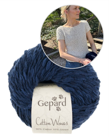 Wave Tee | wunderschön und super einfach aus Cottonwaves von Gepard Garn