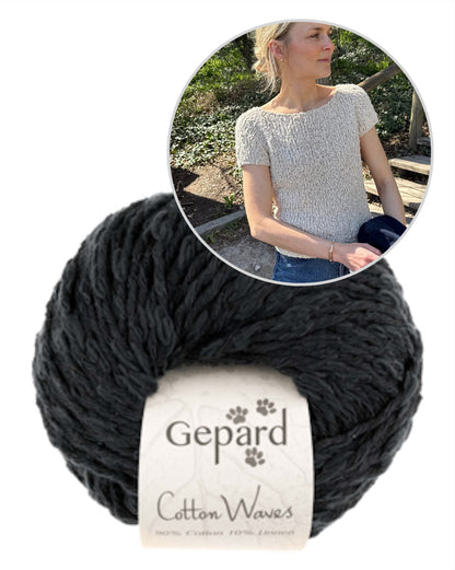 Wave Tee | wunderschön und super einfach aus Cottonwaves von Gepard Garn