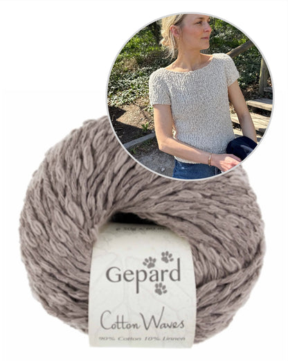Wave Tee | wunderschön und super einfach aus Cottonwaves von Gepard Garn
