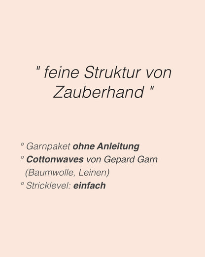 Wave Tee | wunderschön und super einfach aus Cottonwaves von Gepard Garn