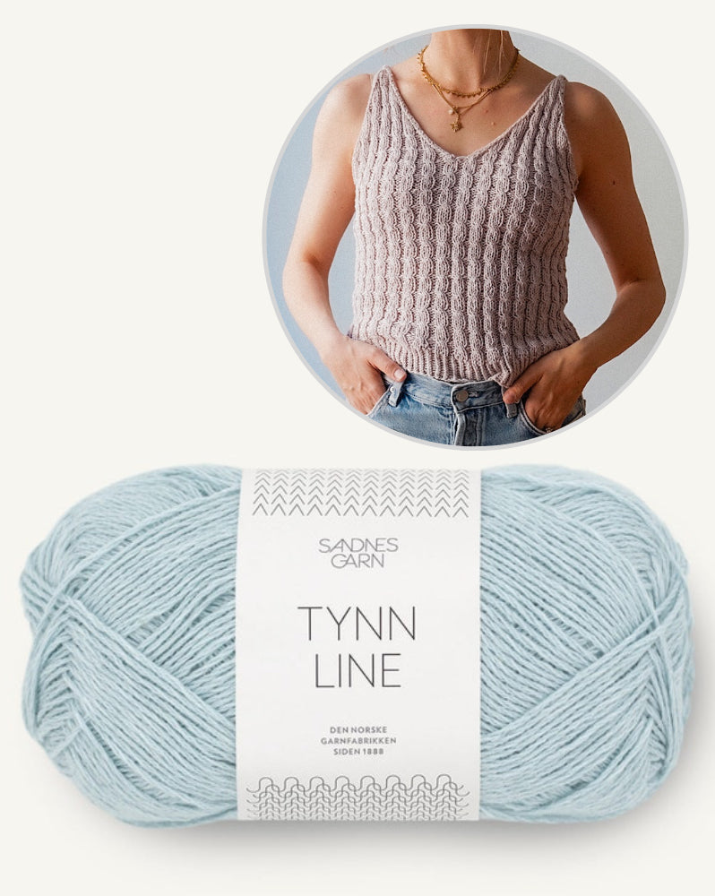 Kutovakika Wavy Babe Top mit Tynn Line von Sandnes Garn 17
