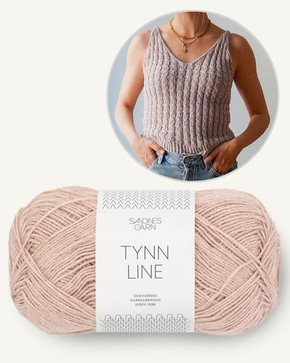 Kutovakika Wavy Babe Top mit Tynn Line von Sandnes Garn 14