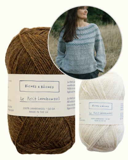 Sweater No. 93 | wunderschöne Muster aus Le Petit Lambswool von Biches & Bûches
