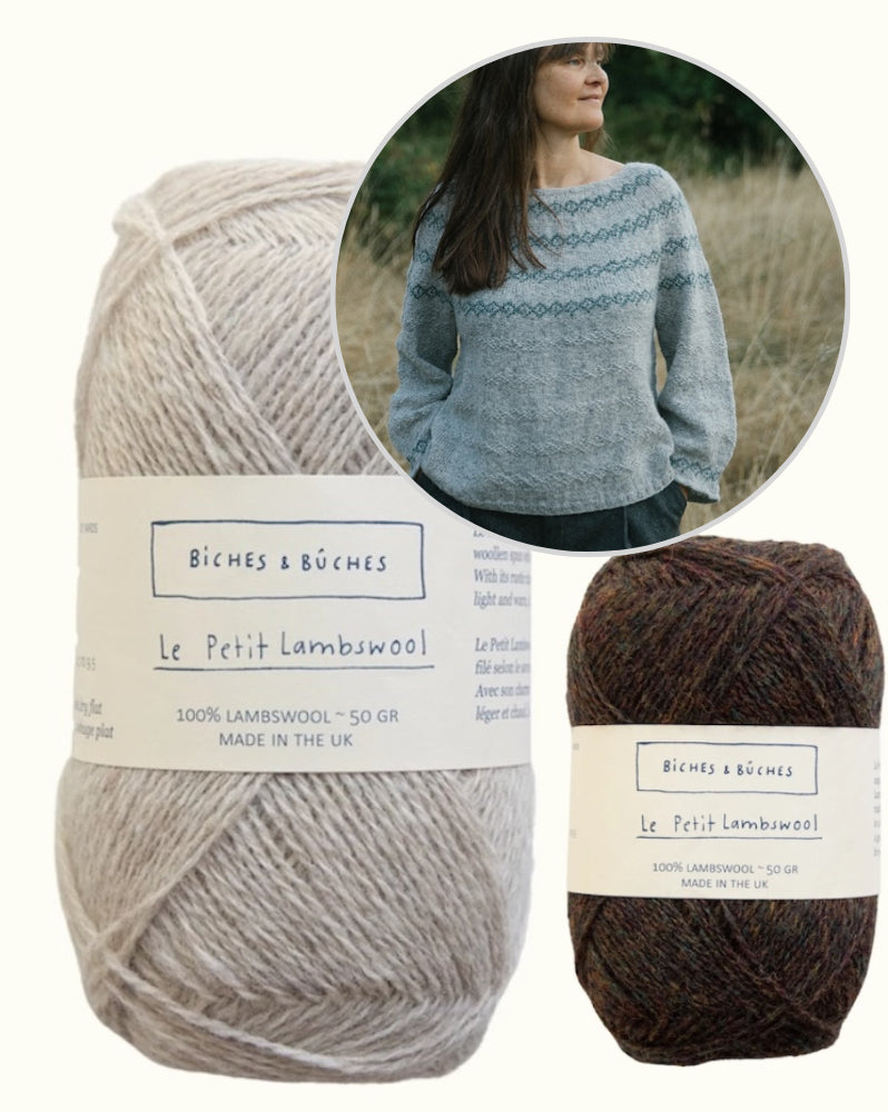 Sweater No. 93 | wunderschöne Muster aus Le Petit Lambswool von Biches & Bûches
