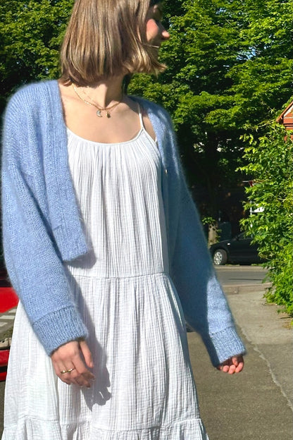 Maja Cardigan von wemadewardrobe mit Ecopuno und Silkhair oder Setasurivon Lana Grossa 9