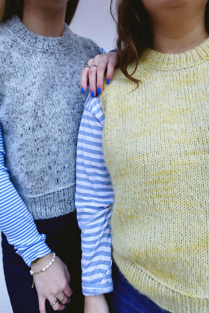Maja Slipover | layering made from Tynn Peer Gynt and Tynn Silk Mohair by Sandnes Garn