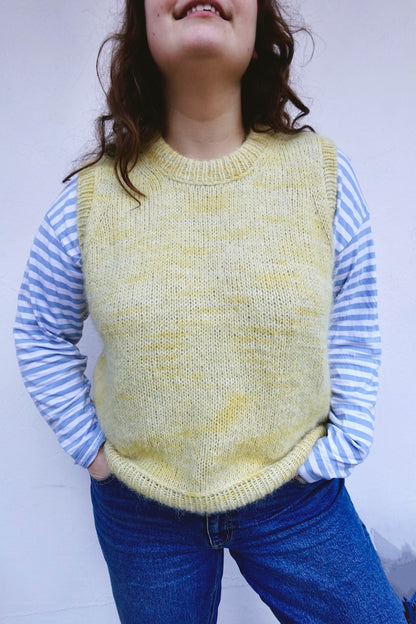 Maja Slipover | layering made from Tynn Peer Gynt and Tynn Silk Mohair by Sandnes Garn