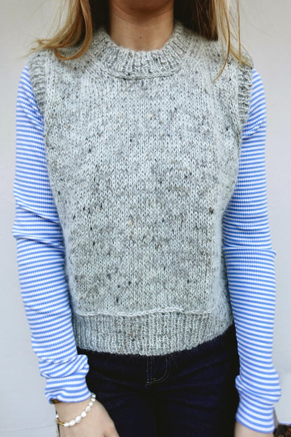 Maja Slipover | layering made from Tynn Peer Gynt and Tynn Silk Mohair by Sandnes Garn
