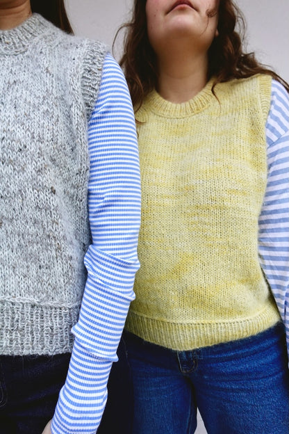 Maja Slipover | layering made from Tynn Peer Gynt and Tynn Silk Mohair by Sandnes Garn