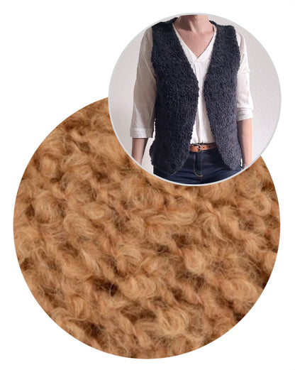 Ani Knits Weste Bommel mit Teddy Dear von Gepard Garn 10