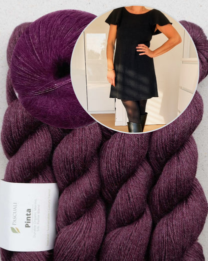 Whisper Dress | seidig zartes Kleid aus Pinta und Mohair Bliss von Pascuali