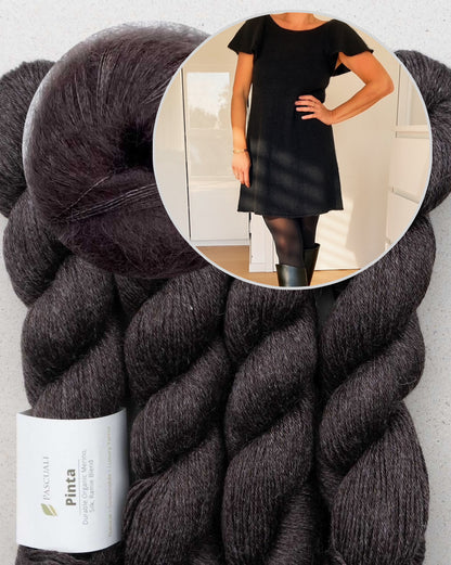 Whisper Dress | seidig zartes Kleid aus Pinta und Mohair Bliss von Pascuali