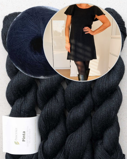 Whisper Dress | seidig zartes Kleid aus Pinta und Mohair Bliss von Pascuali