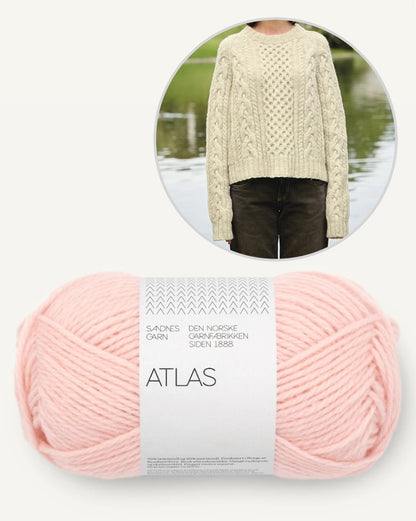 Wilbur Cable Sweater | Timeless cable pattern from Atlas by Sandnes Garn