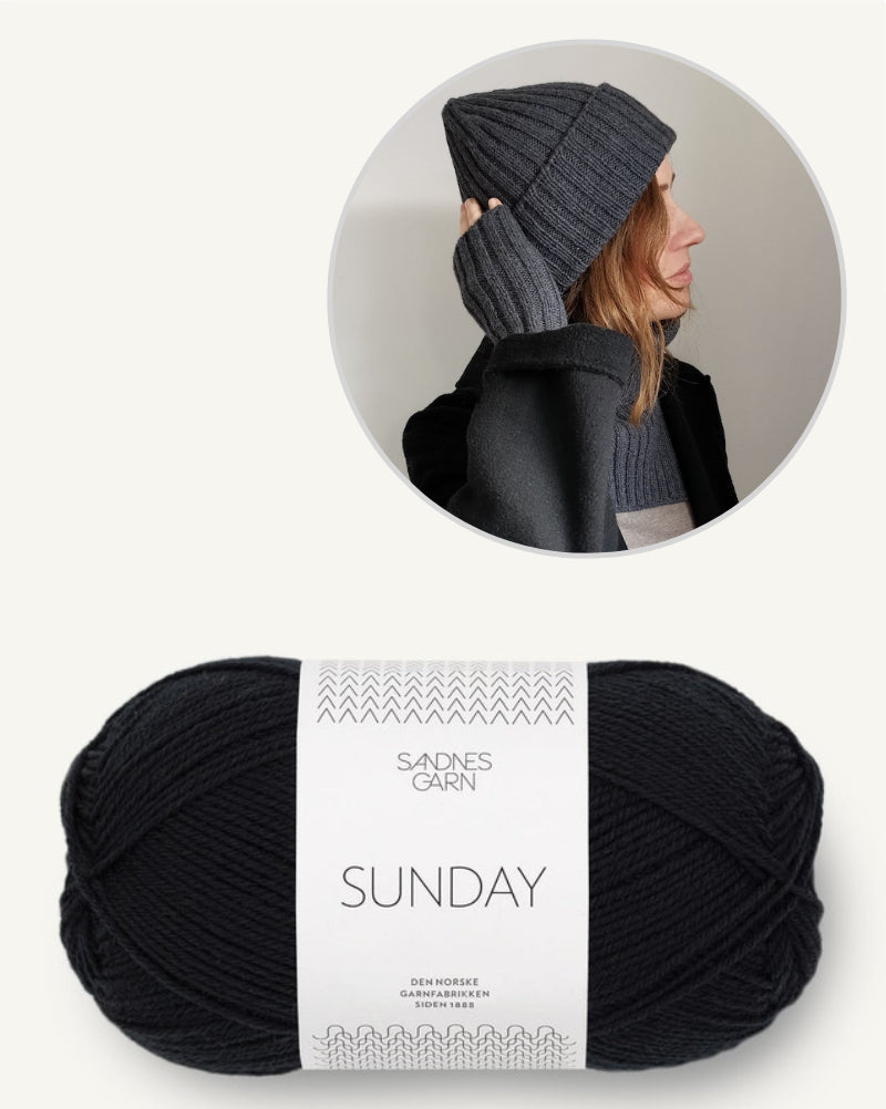 Les essentiels de l'hiver | Ensemble bonnet, col et mitaines ou gants en Sunday de Sandnes