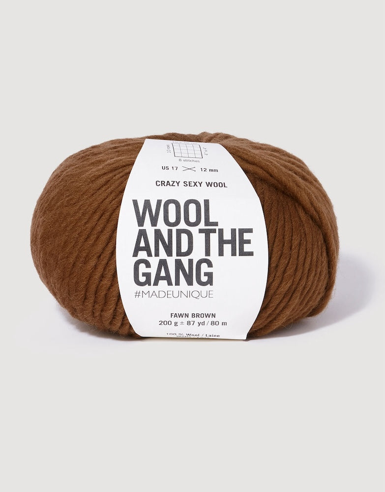 Crazy Sexy Wool von Wool and the Gang Farbe fan brown