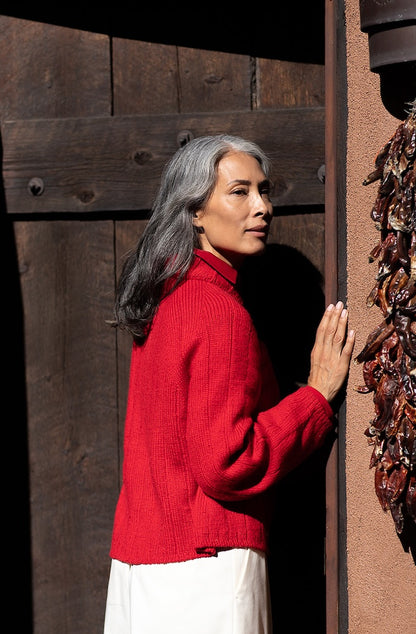 Pull Viga | douceur romantique en laine Far de Woolfolk