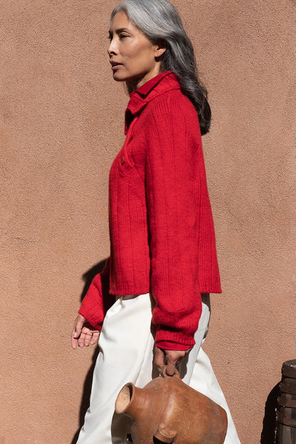 Pull Viga | douceur romantique en laine Far de Woolfolk