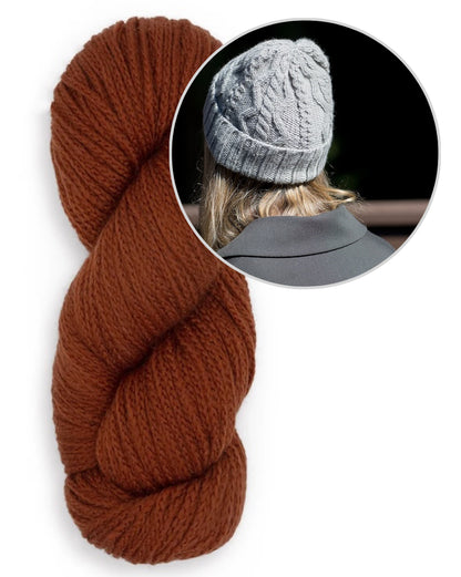 Vokse Hat | Cable-knit hat made from Far by Woolfolk