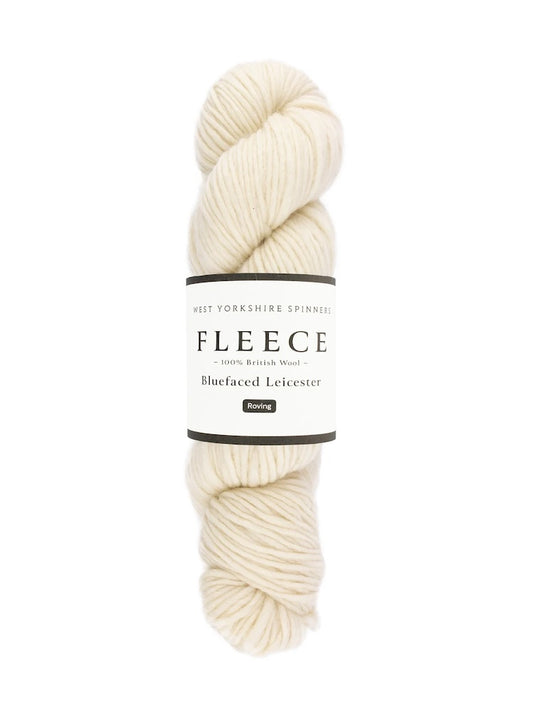 Fleece Bluefaced Leicester Roving | ungefärbtes Garn super natürlich
