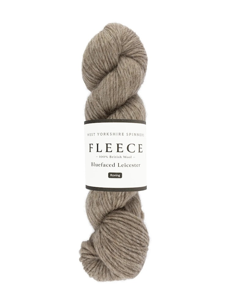 Fleece Bluefaced Leicester Roving | undyed yarn, super natural