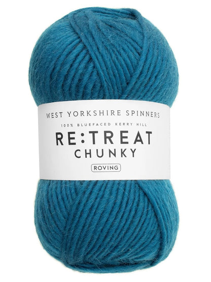 Re:Treat Chunky Roving | Fil mèche 100% laine Bluefaced britannique