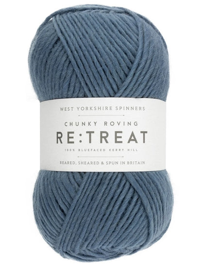 Re:Treat Chunky Roving | Fil mèche 100% laine Bluefaced britannique