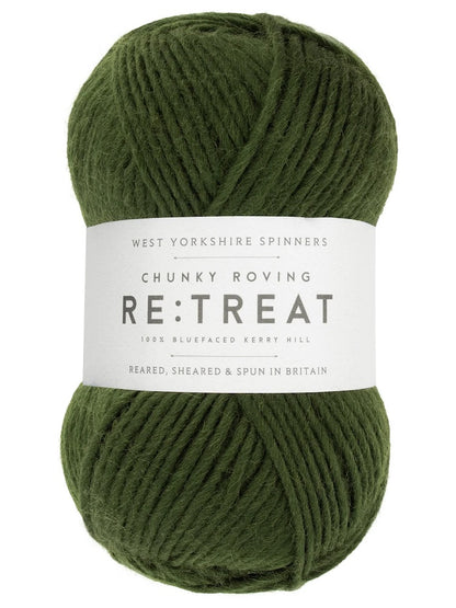 Re:Treat Chunky Roving | Fil mèche 100% laine Bluefaced britannique