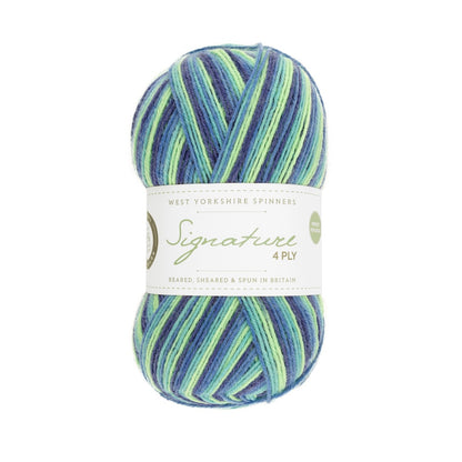 Signature 4-ply Cocktails | Sockengarn mit sommerlichem Streifenmuster