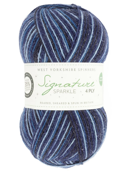 Signature 4-ply Sparkle | un délicat effet scintillant dans une fine laine à chaussettes