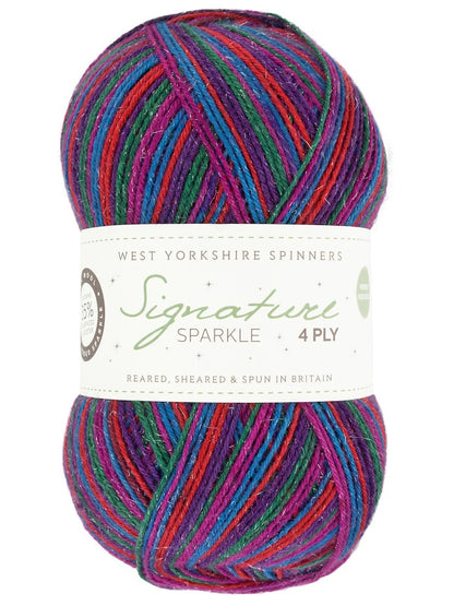 Signature 4-ply Sparkle | un délicat effet scintillant dans une fine laine à chaussettes