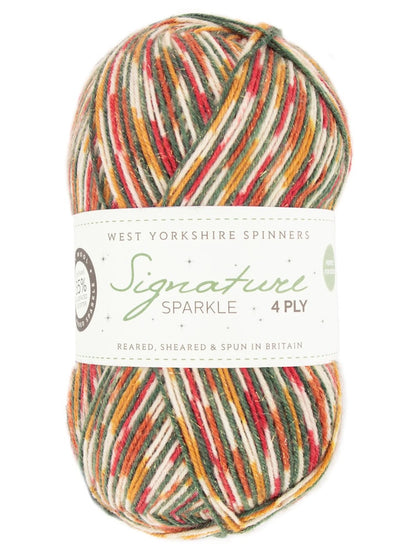 Signature 4-ply Sparkle | un délicat effet scintillant dans une fine laine à chaussettes