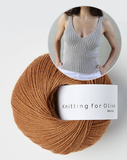 Y-Top | ribbed shirt with perfect fit from Merino by Knitting for Olive