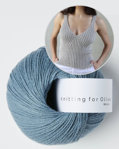 Y-Top | ribbed shirt with perfect fit from Merino by Knitting for Olive