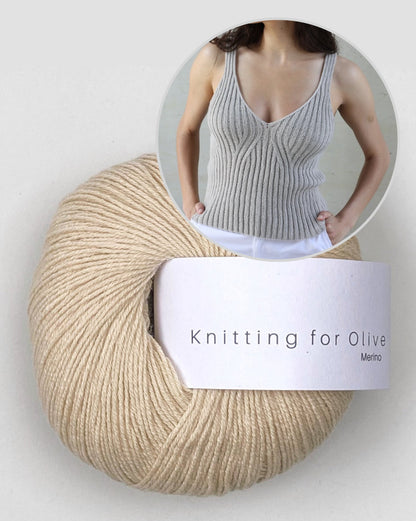 Y-Top | ribbed shirt with perfect fit from Merino by Knitting for Olive