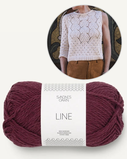Yua Shirt | romantisches Lacemuster aus Line von Sandnes Garn